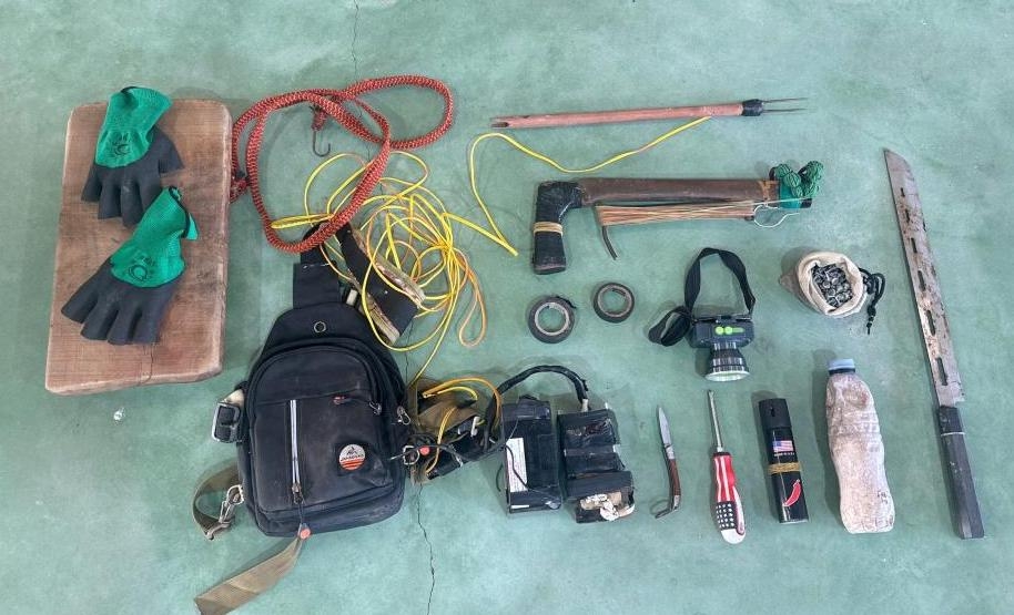 Tang vật vụ án. Ảnh: Công an Hà Tĩnh