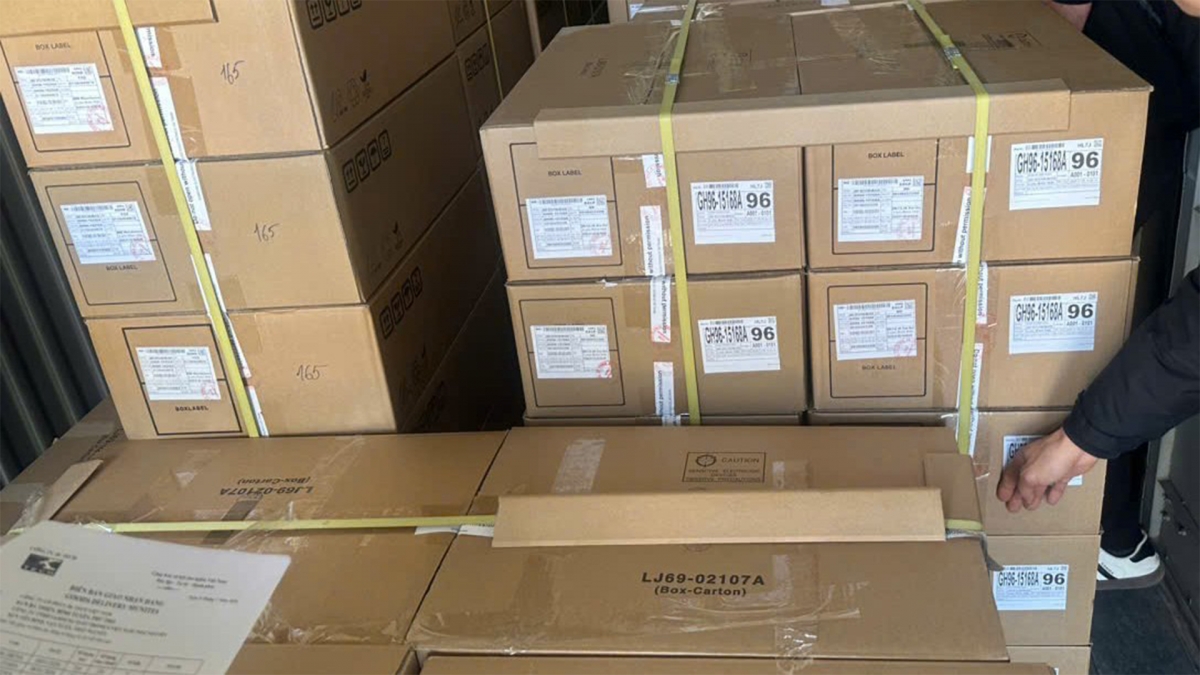 Số hàng là tang vật đã được thu giữ