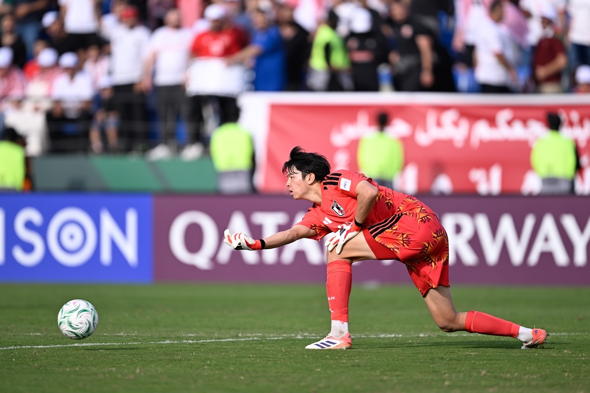 Thủ môn của U23 Nhật Bản cản phá thành công 2 quả luân lưu. (Ảnh: AFC). 