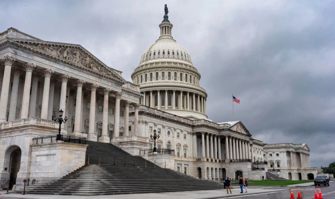 Tòa Quốc hội Mỹ trên đồi Capitol trong ảnh chụp tháng 9/2025. Ảnh: AP
