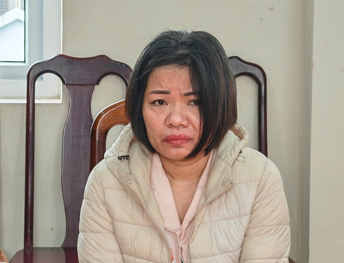 Trương Thị Bắc sau khi bị bắt