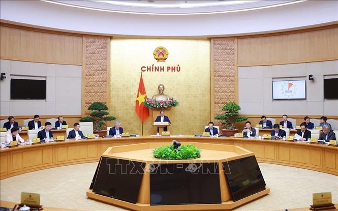 Phiên họp Chính phủ thường kỳ tháng 11/2025. Ảnh: Dương Giang/TTXVN