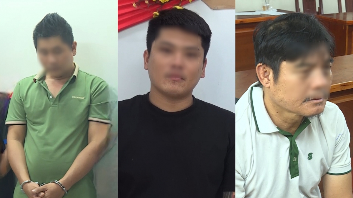 Các đối tượng Lê Văn Thành, Huỳnh Cao Cường, Nguyễn Thanh Hải