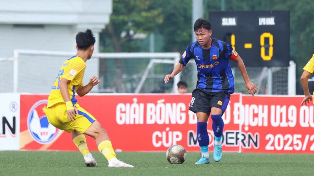 U19 HAGL để thua U19 SLNA (Ảnh: VFF)