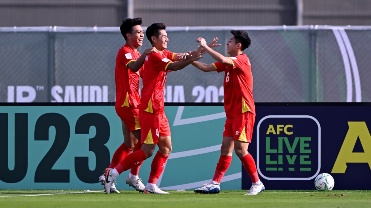 U23 Việt Nam là hiện tượng của giải đấu (Ảnh: AFC)