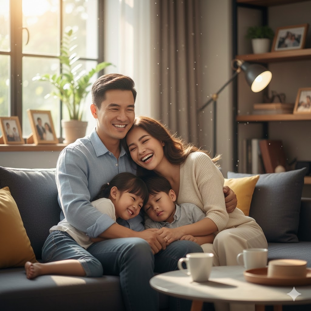 Tôi hạnh phúc khi bất chấp lấy anh chồng nghèo 10 năm trước (Ảnh minh họa, nguồn: AI)