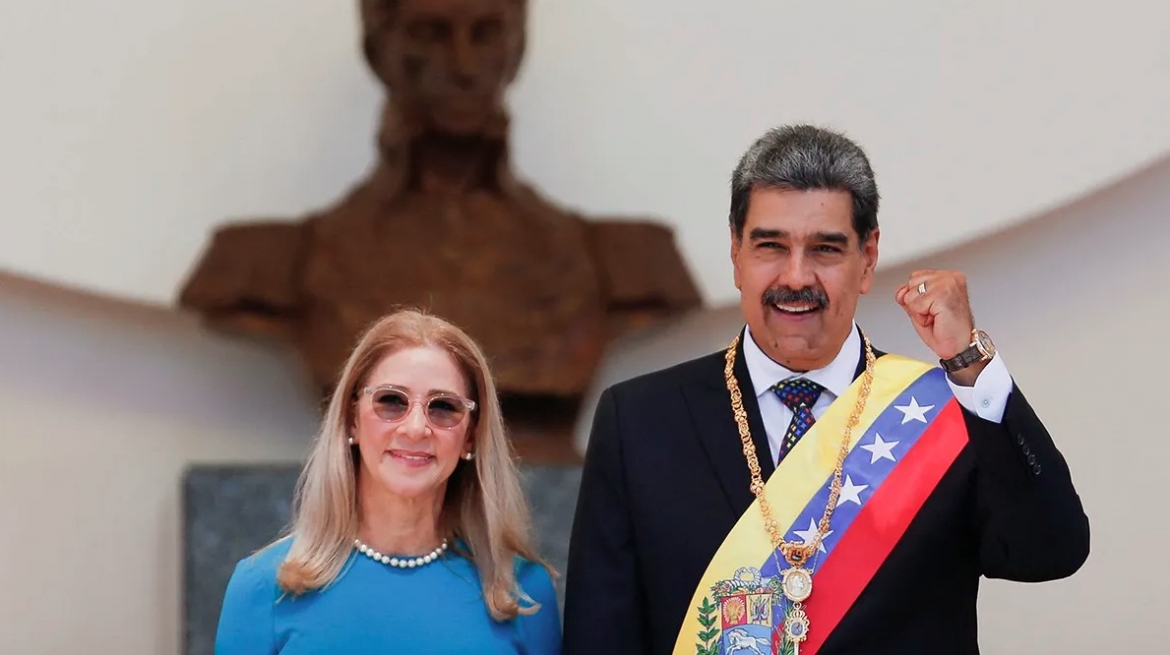 Ông Nicolas Maduro và phu nhân. Ảnh: Reuters