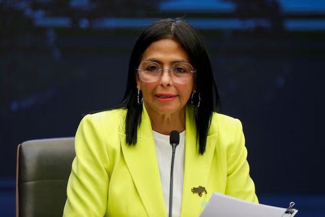 Bà Delcy Rodriguez làm tổng thống lâm thời Venezuela. Ảnh: Reuters.