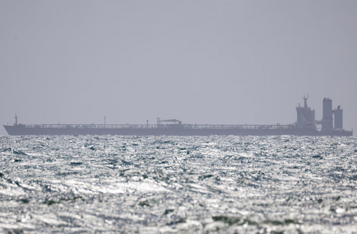 Tàu chở dầu M Sophia đang neo đậu ngoài khơi Ponce, Puerto Rico, ngày 21/1/2026. Ảnh: Reuters