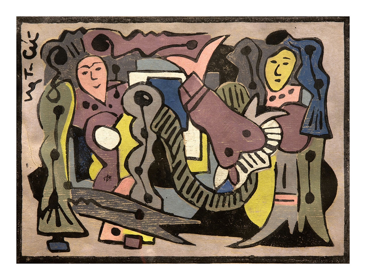 Triển lãm mang đến cho công chúng một không gian nghệ thuật giàu giá trị truyền thống, ý nghĩa tinh thần và đồng thời phản ánh hơi thở của thời đại trong những ngày đầu xuân Bính Ngọ 2026. (Ảnh: tác phẩm "Xuân Mậu Ngọ" của Nguyễn Tấn Cứ).