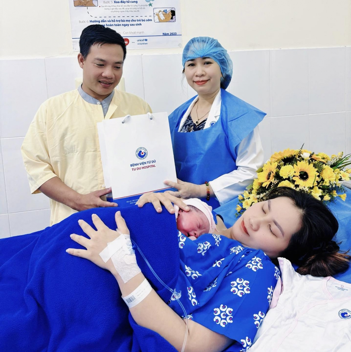 Bệnh viện Từ Dũ – Cơ sở 2 chào đón em bé đầu tiên của năm 2026  (Ảnh: BVCC)