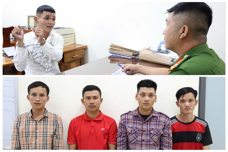 Các đối tượng bị tạm giữ hình sự.