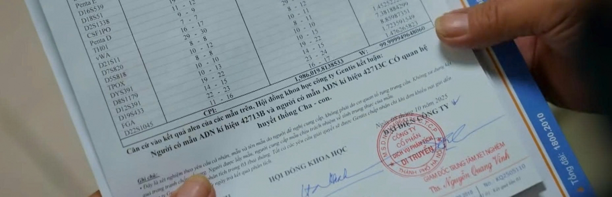 Kết quả xét nghiệm ADN cho thấy, con gái của nữ đồng nghiệp cũ chính là con ruột của ông Phi