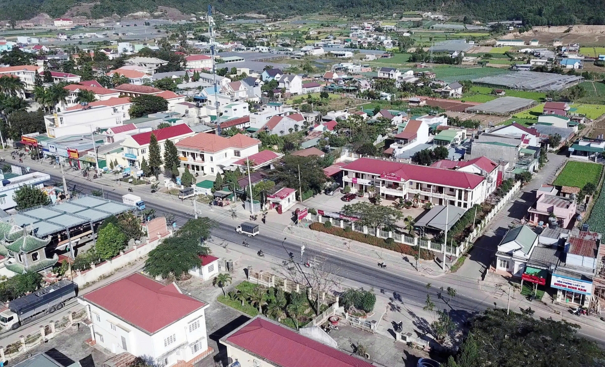 Toàn cảnh trung tâm xã Đơn Dương (Lâm Đồng) – địa bàn nông nghiệp trọng điểm, nơi hội tụ các điều kiện thuận lợi để phát triển nông nghiệp hiện đại, bền vững gắn với xây dựng nông thôn mới