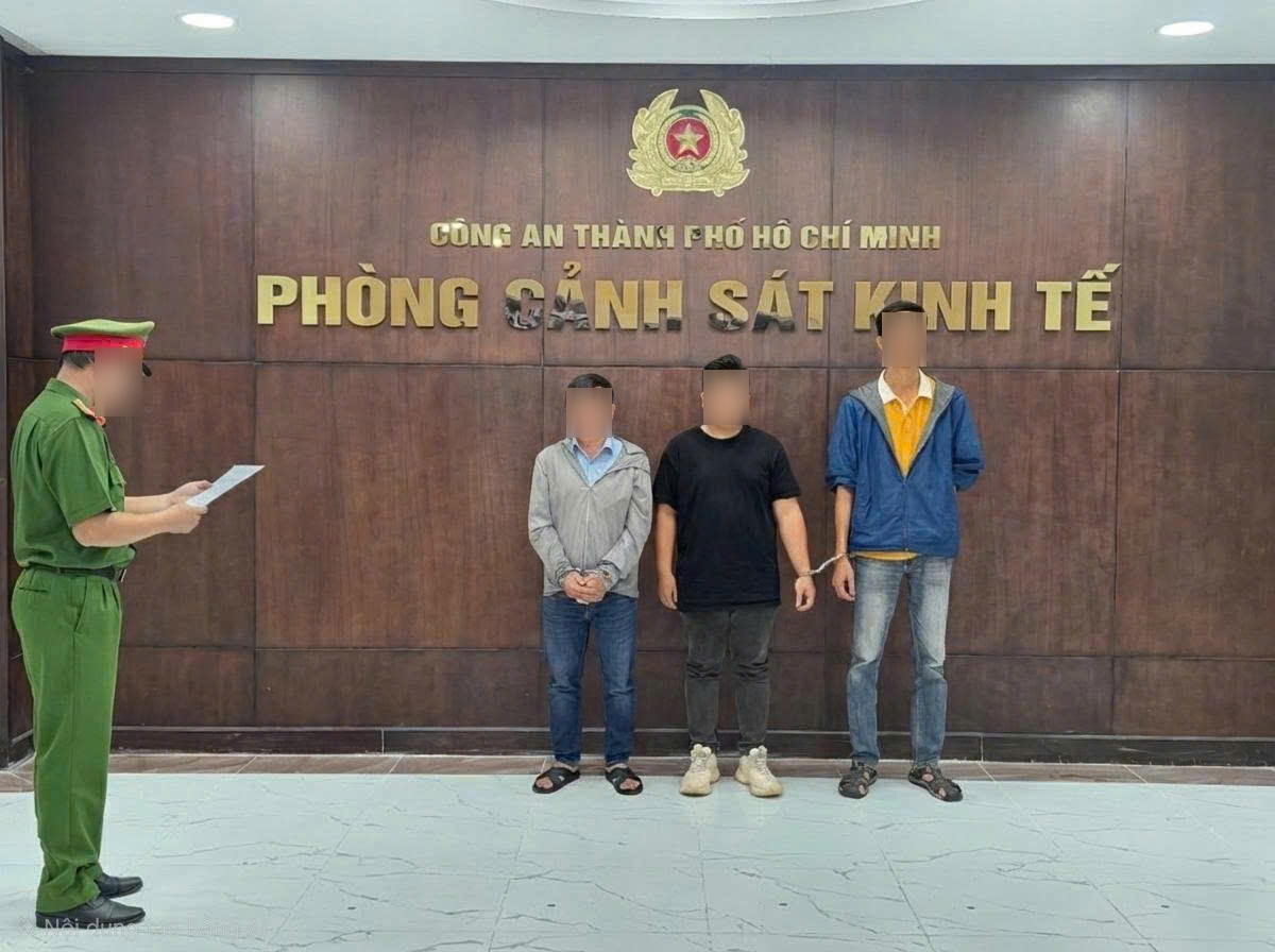 3 đối tượng bị bắt giữ.