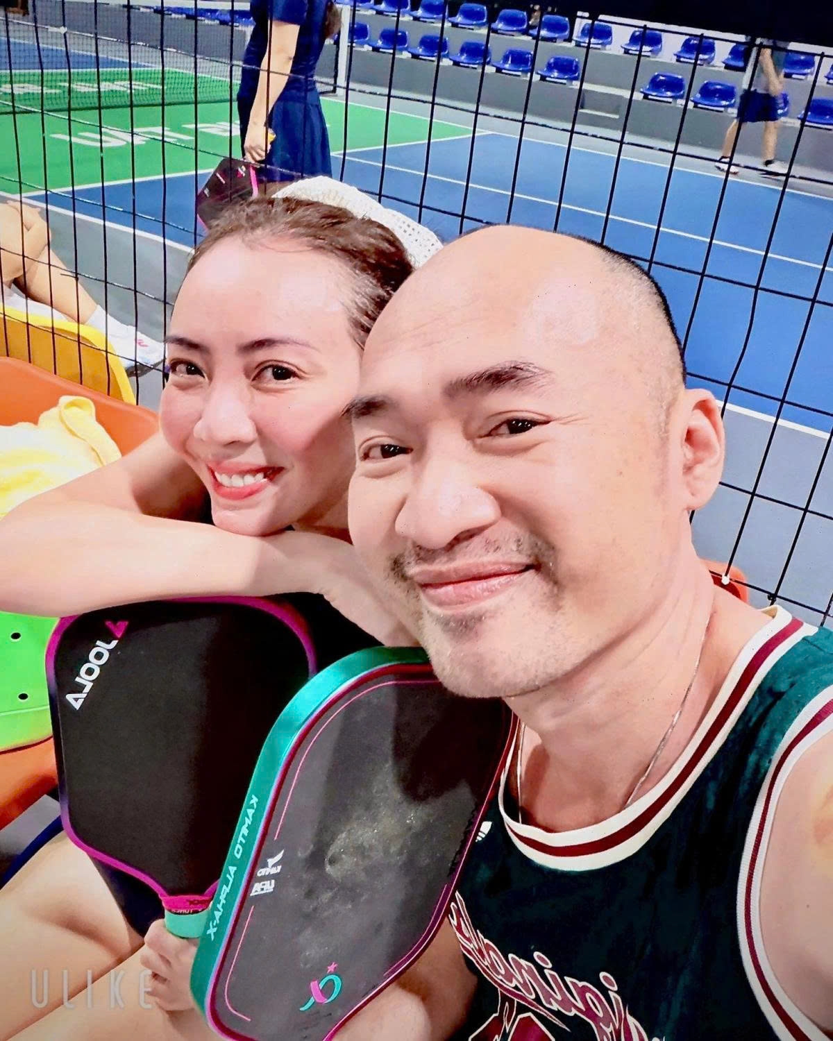 Vợ chồng Thu Trang - Tiến Luật rủ nhau đi chơi pickleball xả stress.