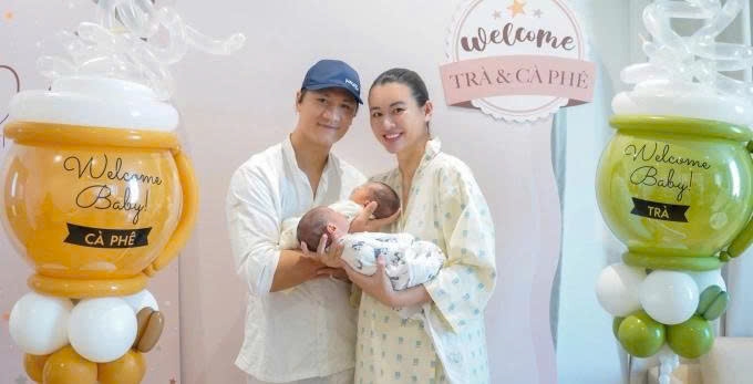 Người mẫu Cao Thiên Trang và doanh nhân Đỗ Tiến đón hai con song sinh chào đời tại một bệnh viện quốc tế ở TP.HCM. Hai em bé được vợ chồng cô đặt tên thân mật ở nhà là Trà và Cà phê.