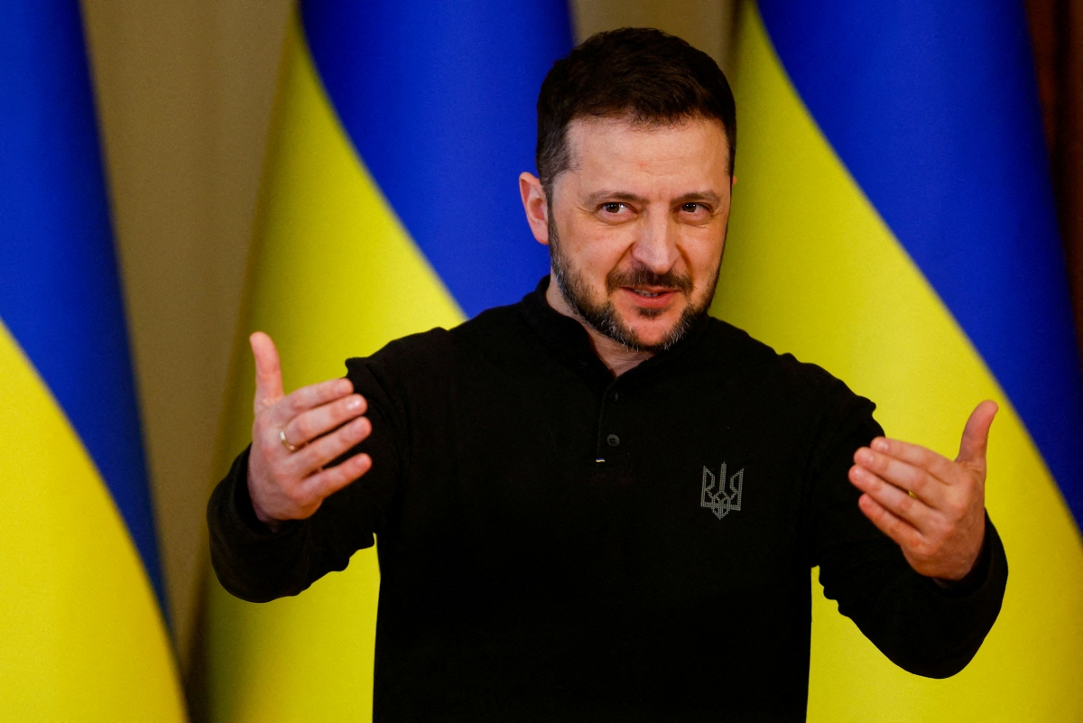 Tổng thống Ukraine Volodymyr Zelensky. Ảnh: Reuters