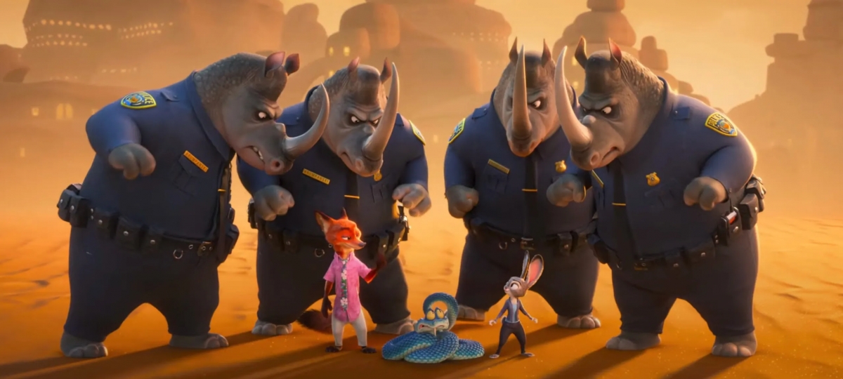 Các khu dân cư bên lề Zootopia lần đầu được khai thác sâu, mở rộng không gian kể chuyện của phim. (Ảnh: Disney)