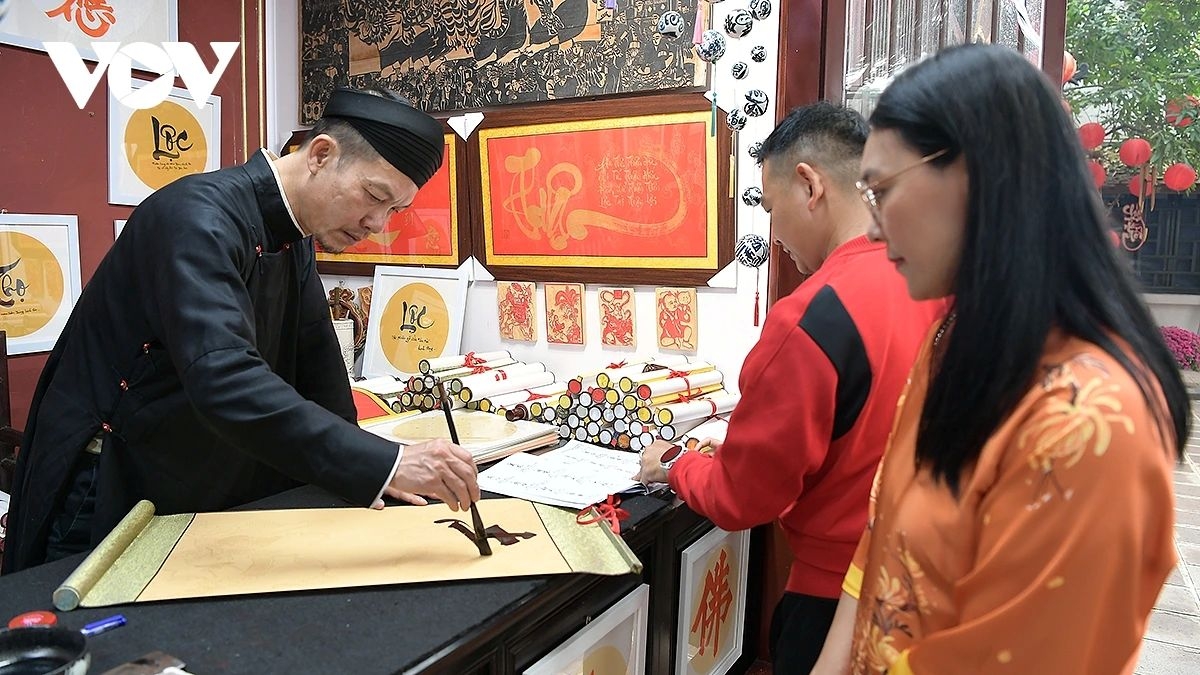 Asking for calligraphy at the start of the Lunar New Year is a cherished tradition of people in the old imperial capital, symbolising aspirations for knowledge, good fortune and blessings in the year ahead.