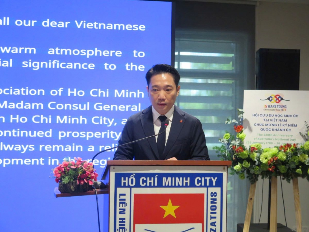 Ông Lê Trương Hiền Hòa, Phó Giám đốc Sở Du lịch TP.HCM, Phó Chủ tịch Hội Hữu nghị Việt Nam - Australia TP