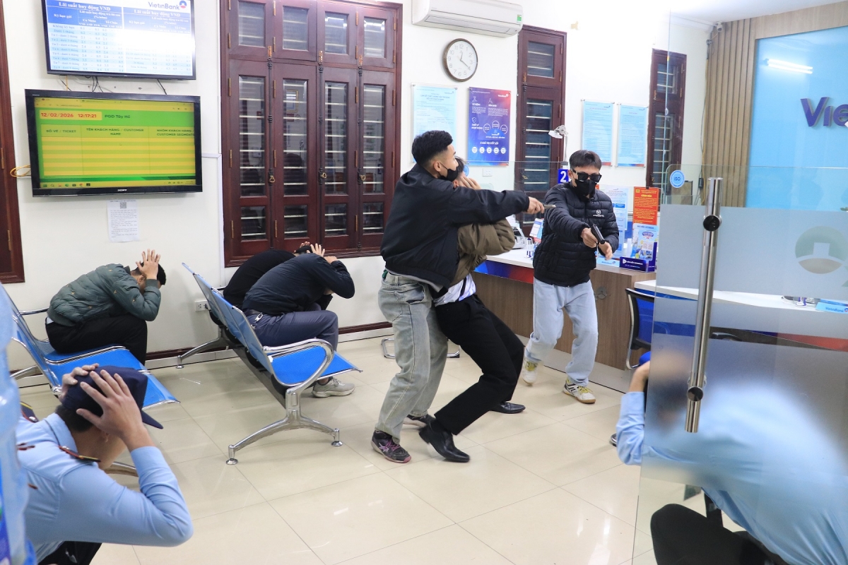 Tình huống diễn tập giả định có cướp