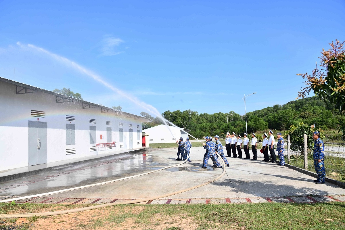 Kiểm tra công tác phòng, chống cháy nổ tại Kho tổng hợp K700A, Phòng Hậu cần-Kỹ thuật Vùng 5.