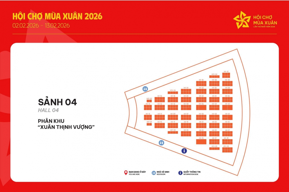 Sảnh 4,5 - Phân khu “Xuân Gia đình - Tiêu dùng Tết”