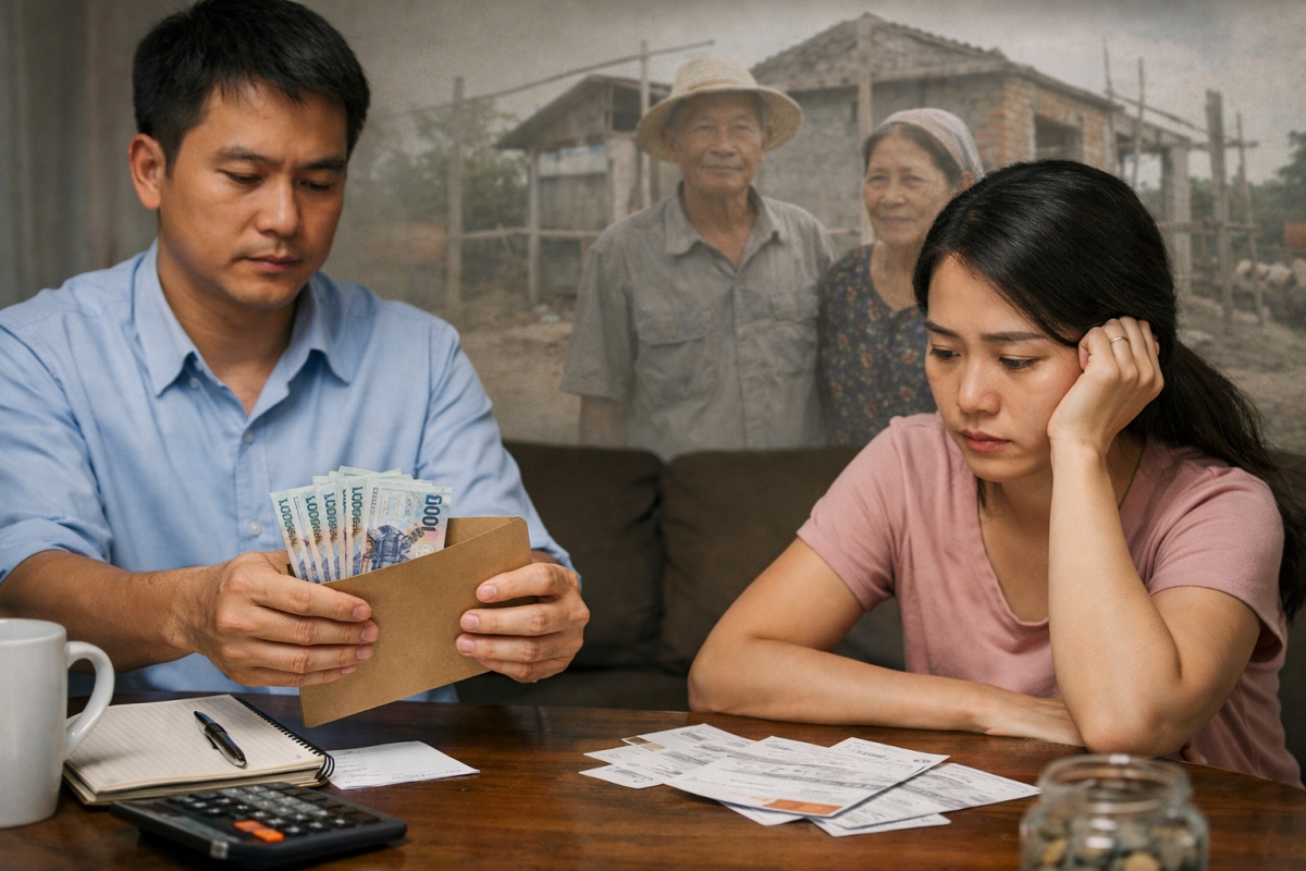 Điều khiến tôi lo lắng nhất là chồng nói khoản nợ này có thể kéo dài vài năm nữa (ảnh minh họa: AI)