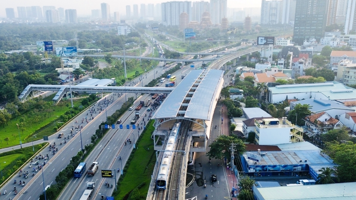 Metro Bến Thành - Suối Tiên sẽ kéo dài đến sân bay Long Thành (ảnh: M.Q)