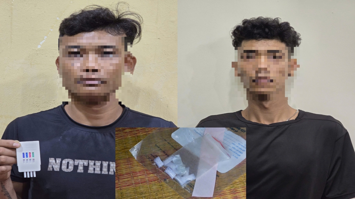 2 đối tượng Thạch Sà Khol và Lâm Tấn Anh cùng số tang vật