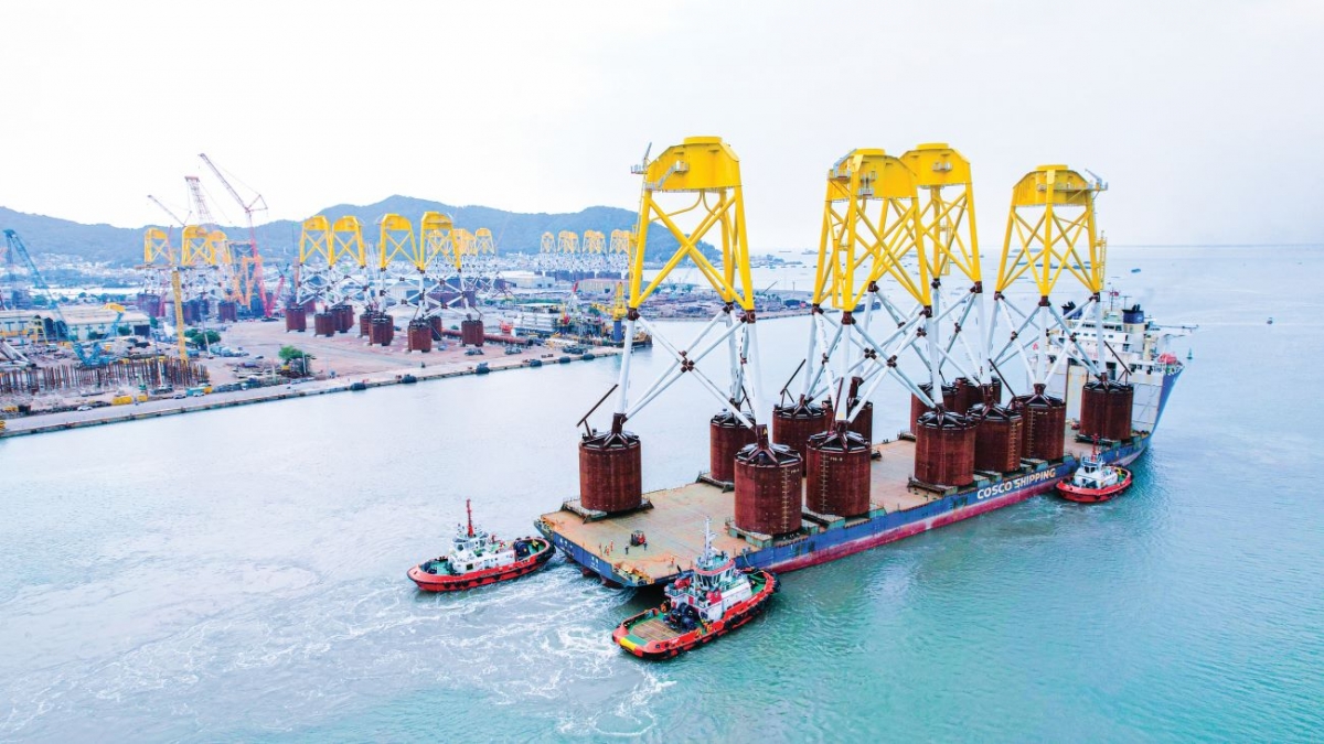 Petrovietnam khẳng định năng lực thông qua việc chế tạo xuất khẩu chân điện gió ngoài khơi