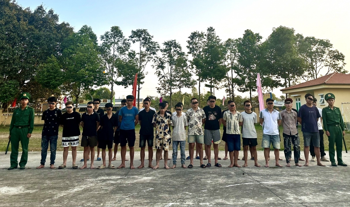 Người nhập cảnh trái phép bị Bộ đội Biên phòng Đồng Tháp bắt giữ đợt giữa tháng 1.