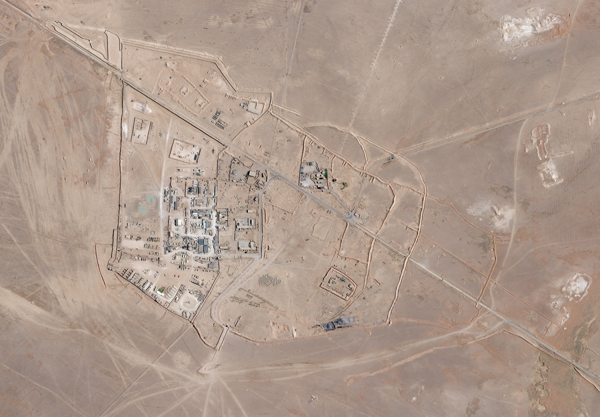 Ảnh vệ tinh chụp căn cứ Al-Tanf tại Syria, ngày 20/7/2025. Ảnh: Planet Labs PBC/Reuters