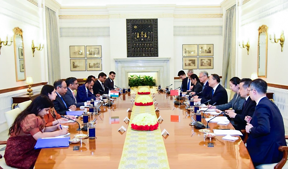 Đối thoại Chiến lược song phương Ấn Độ - Trung Quốc diễn ra tại New Delhi ngày 10/2. Ảnh: ANI