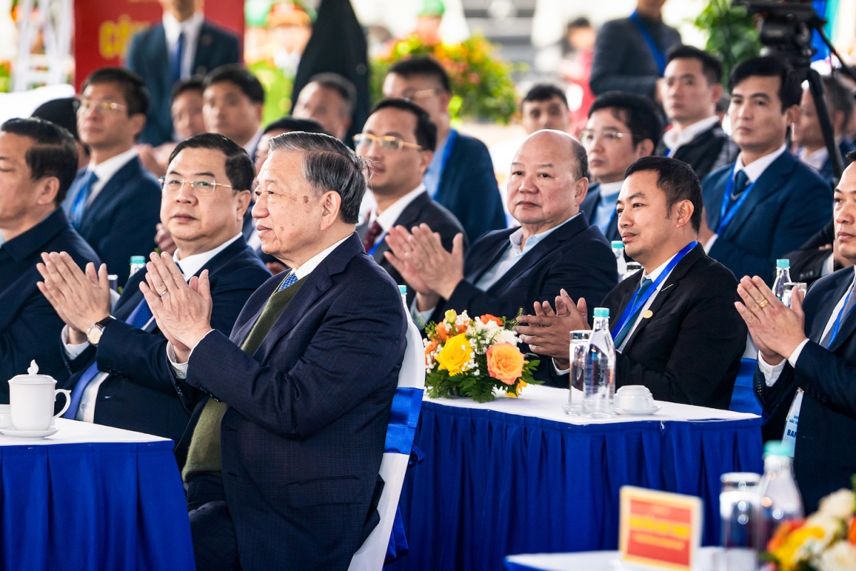 Tổng Bí thư Tô Lâm dự lễ khởi công Khu đô thị đa mục tiêu Bắc Thăng Long Urban City