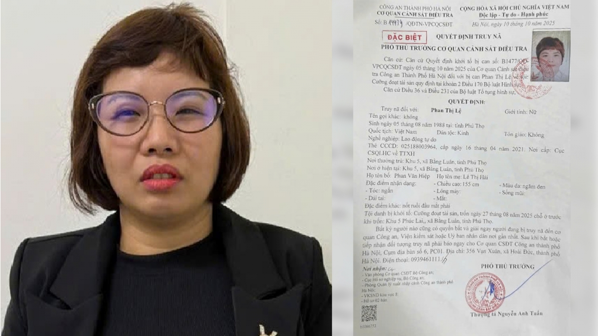 Đối tượng Lệ và quyết định truy nã