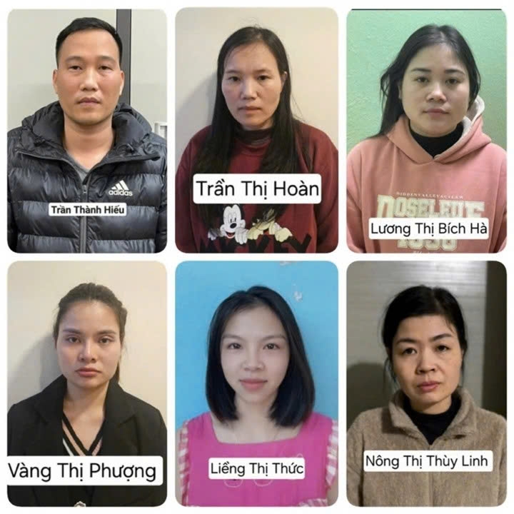 Các bị cáo trong vụ án
