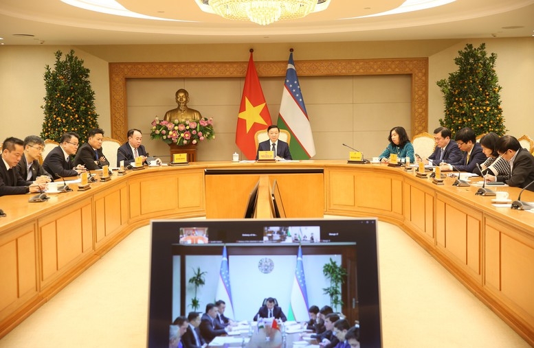 Phó Thủ tướng Trần Hồng Hà cho rằng cần cụ thể hóa các lĩnh vực hợp tác bằng các dự án thiết thực tại Việt Nam và Uzbekistan để tận dụng tối đa tiềm năng, thế mạnh của mỗi bên - Ảnh: VGP/Tuấn Dũng