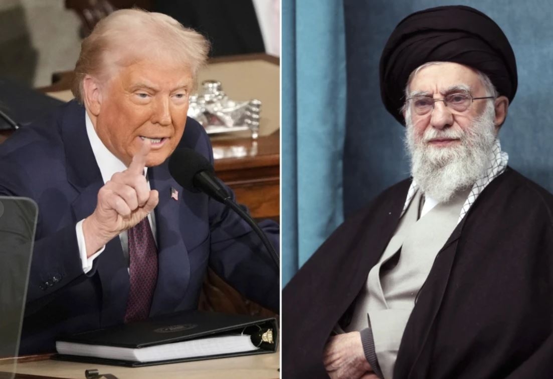 Tổng thống Trump và lãnh đạo tối cao Iran. Ảnh: AP
