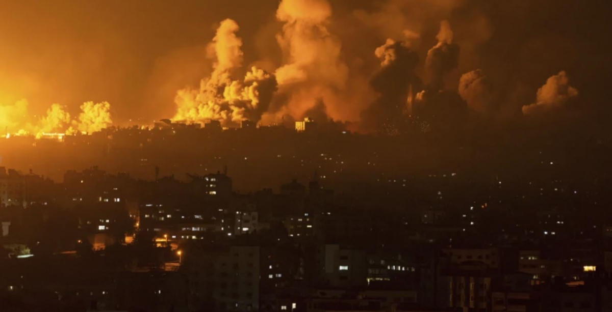 Một cuộc tấn công của Israel vào dải Gaza. Ảnh: AP
