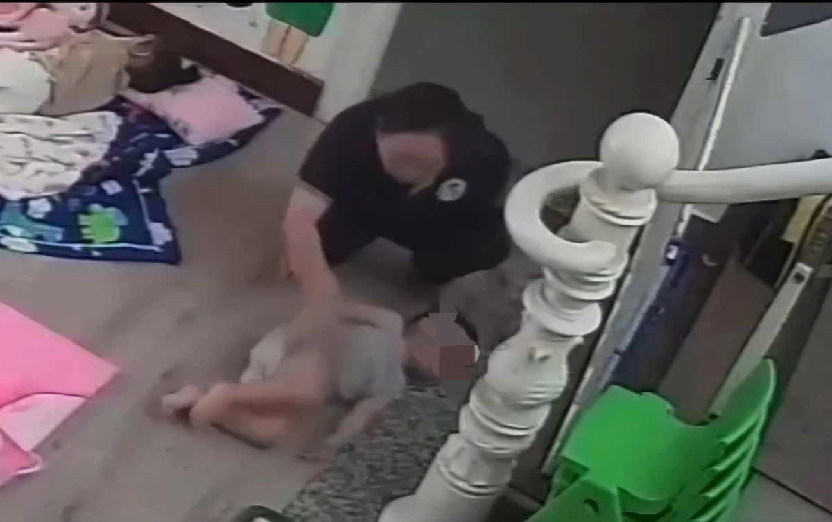  Ảnh chụp từ clip đăng trên mạng