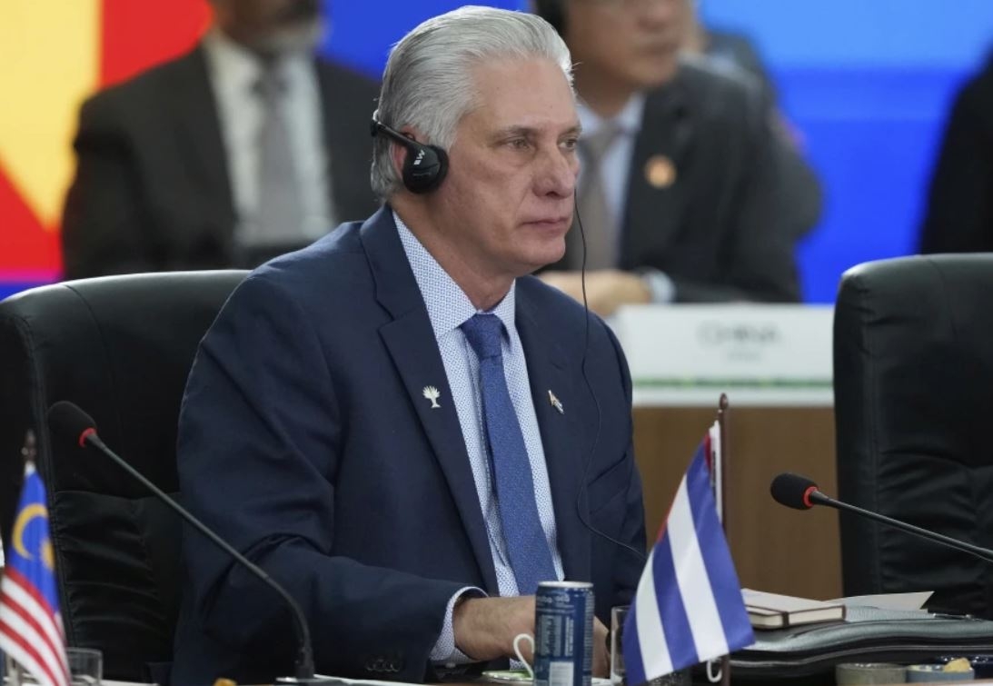 Chủ tịch Cuba Miguel Díaz-Canel. Ảnh: AP