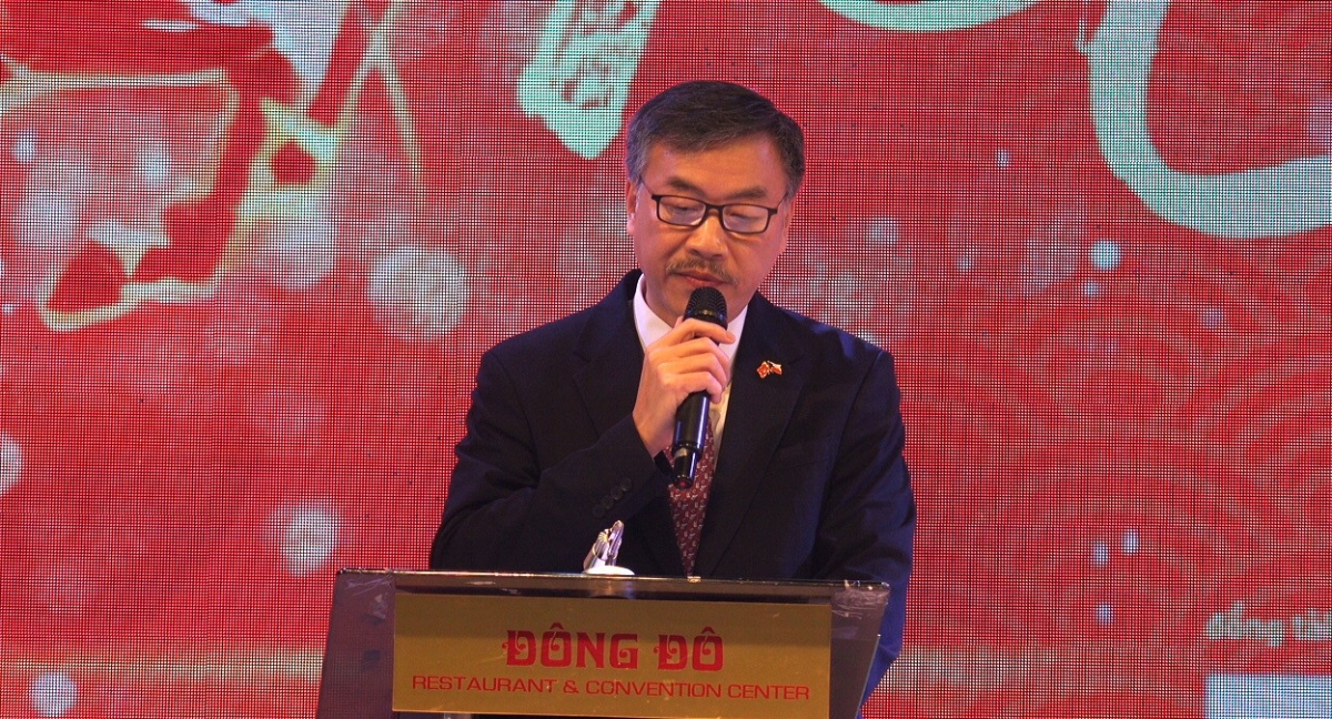 Đại sứ Việt Nam tại CH Séc Dương Hoài Nam phát biểu tại sự kiện.
