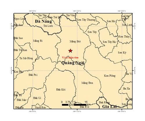 Bản đồ chấn tâm động đất 4.0