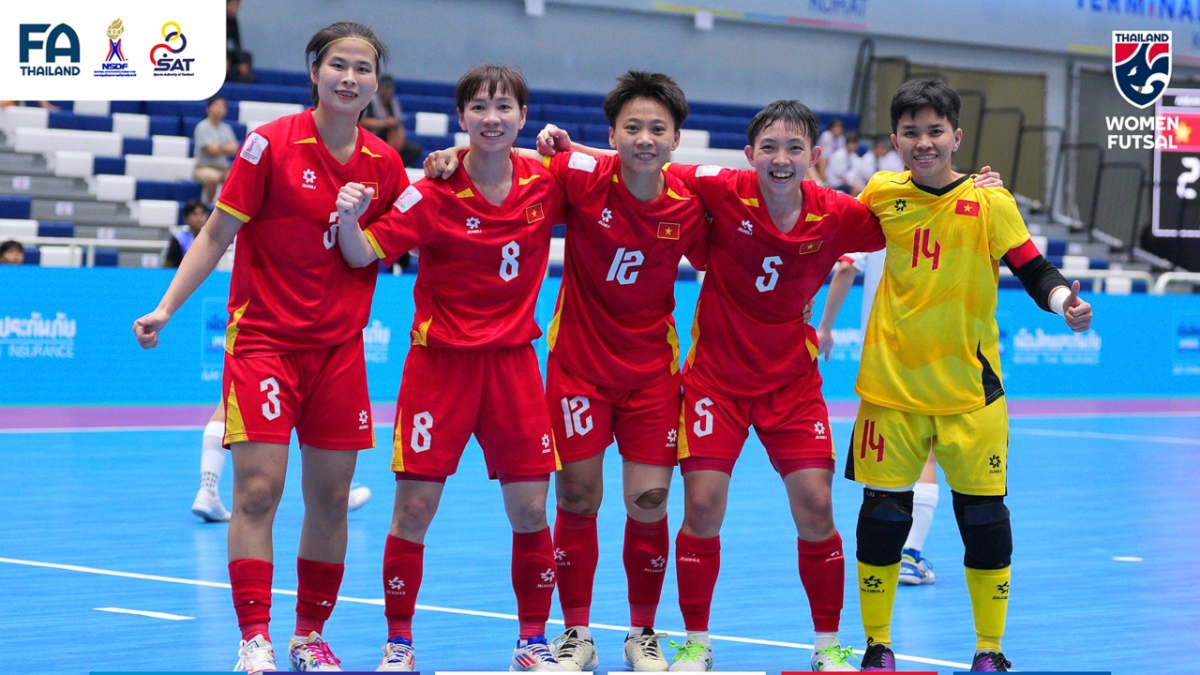 ĐT futsal nữ Việt Nam giành chiến thắng ấn tượng (Ảnh: Changsuek)