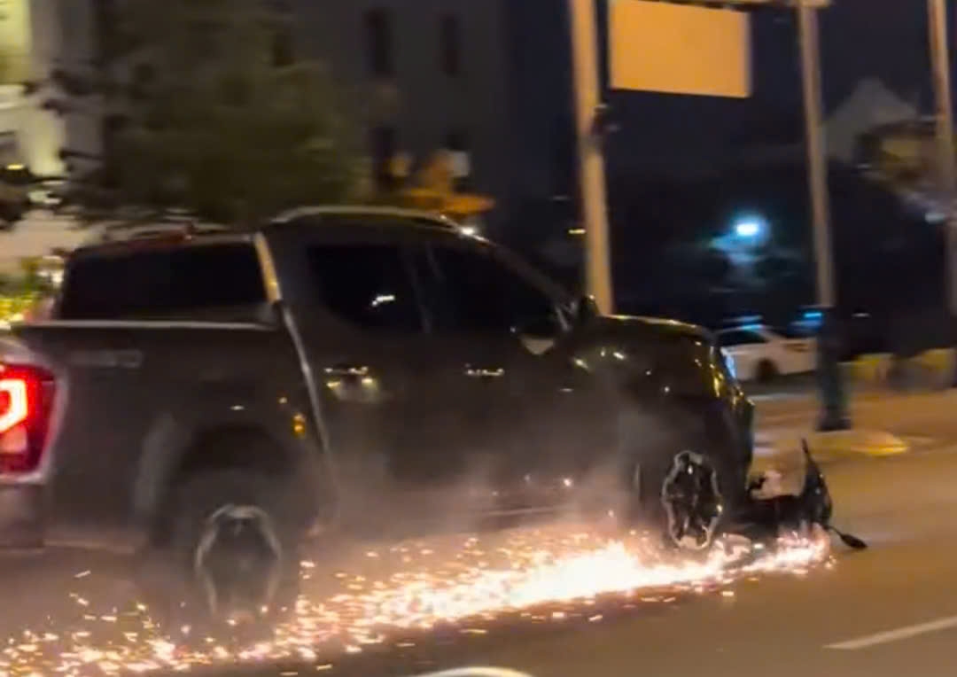 Hiện trường vụ việc. Ảnh cắt từ clip