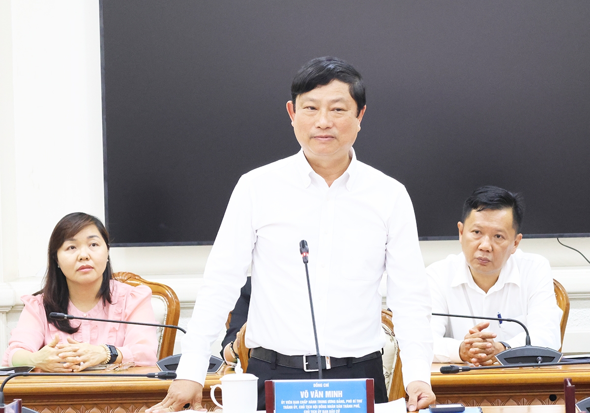 Ông Võ Văn Minh - Chủ tịch HĐND TP.HCM (Ảnh: Yến Nhi)