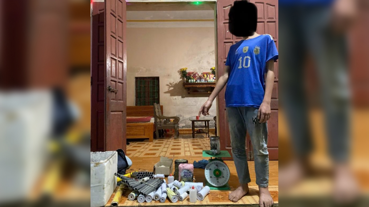 Đối tượng L.V.H cùng tang vật