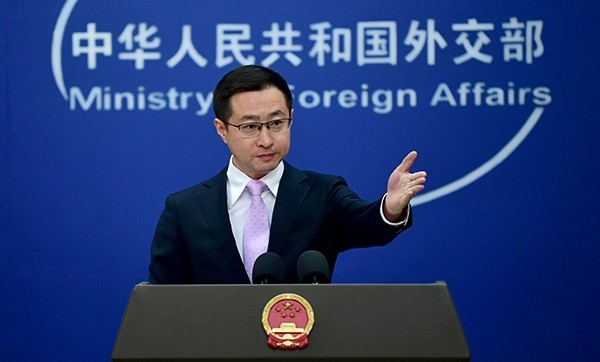 Người phát ngôn Bộ Ngoại giao Trung Quốc Lâm Kiếm. Ảnh: Bộ Ngoại giao Trung Quốc